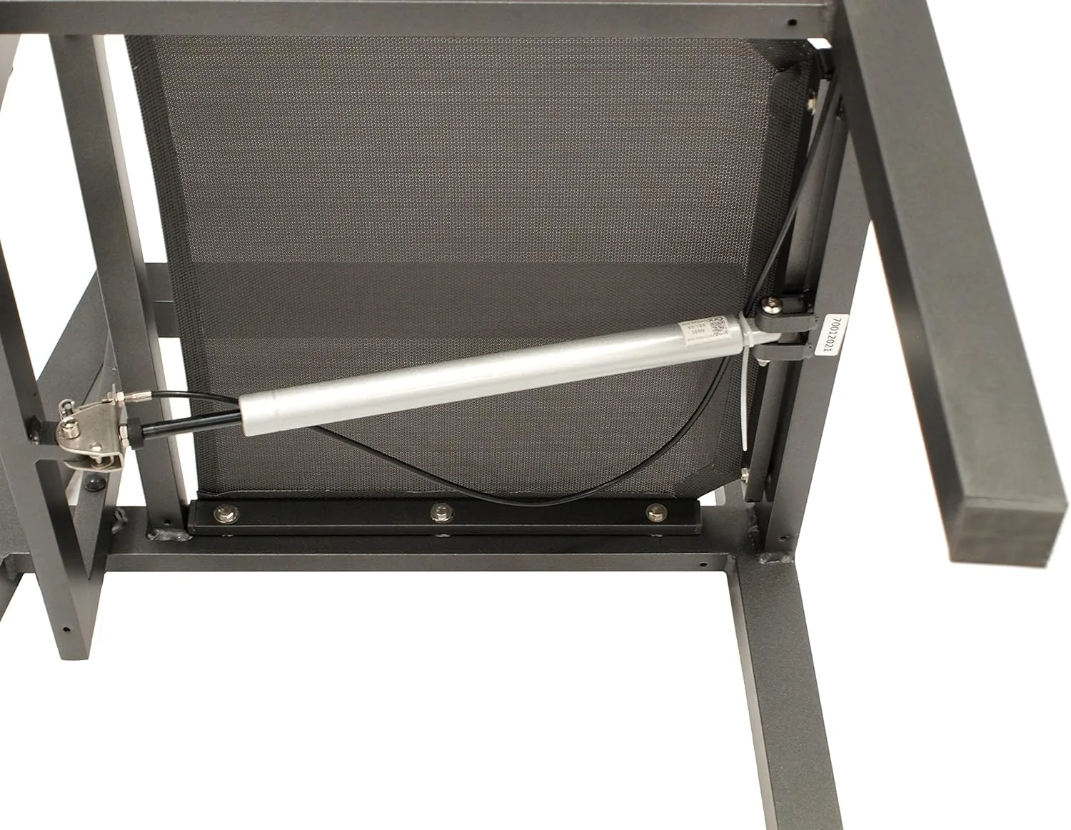 DEGAMO 2X Hochlehner Gartensessel MANCIANO, Aluminium rostfrei anthrazit, mit Polstern dunkelgrau, Rückenteil stufenlos verstellbar mit Gasfeder — Ansicht 5