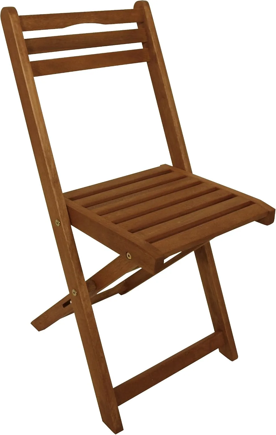 DEGAMO 2X Holz Klappstuhl Gartenstuhl, Eukalyptus braun geölt, FSC®-Zertifiziert, Outdoor — Ansicht 4