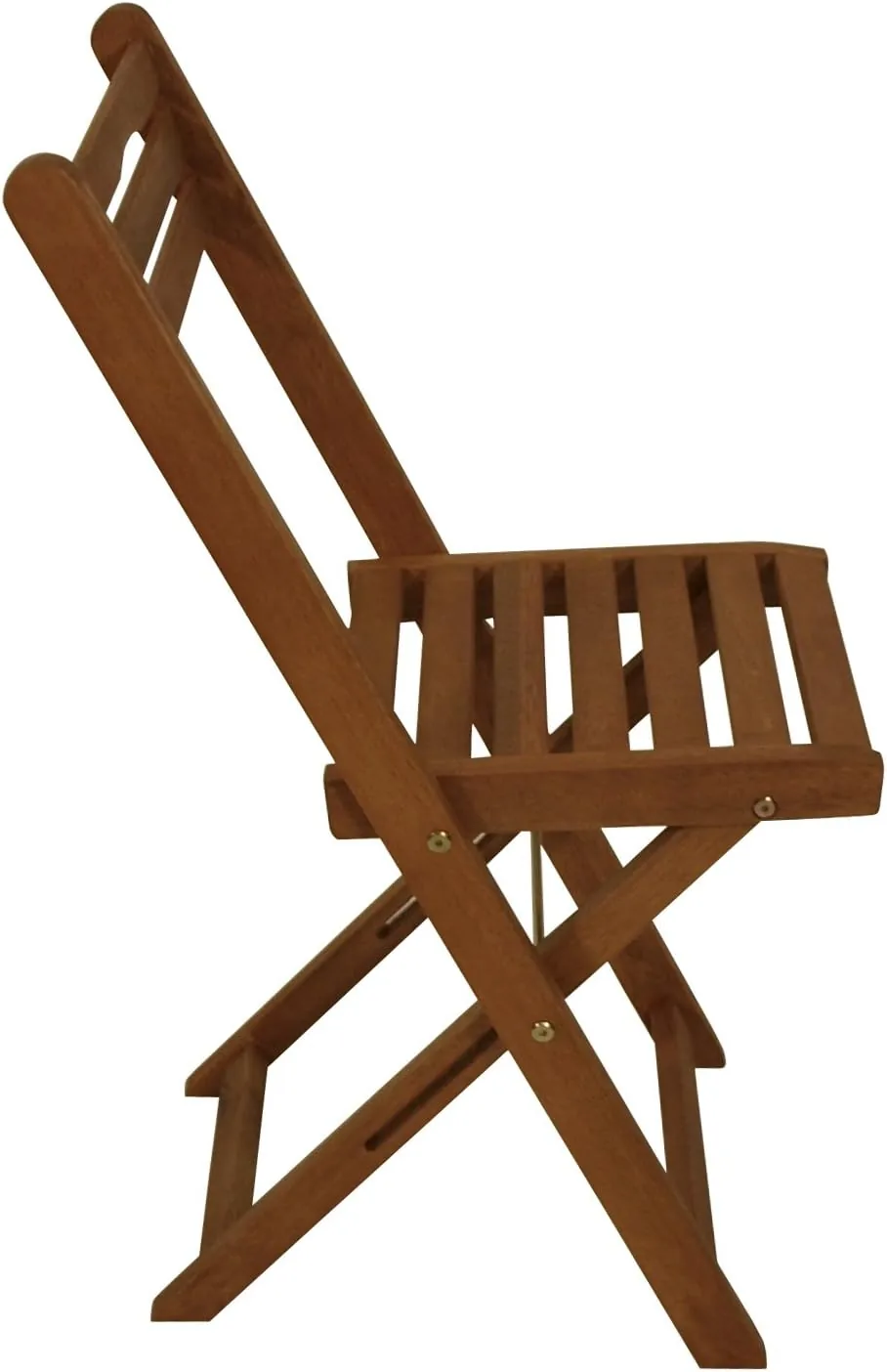DEGAMO 2X Holz Klappstuhl Gartenstuhl, Eukalyptus braun geölt, FSC®-Zertifiziert, Outdoor — Ansicht 5