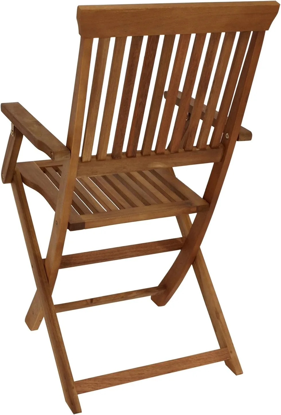 DEGAMO 4X Klappstuhl Gartenstuhl Tobago mit Armlehnen, Akazie Holz braun geölt, FSC®-Zertifiziert, Outdoor — Ansicht 2