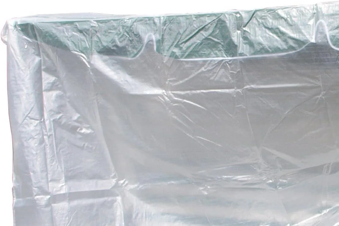 DEGAMO Abdeckhaube für Hollywoodschaukel 250x150x160cm, PE transparent (250cm, 4-sitzer) — Ansicht 3