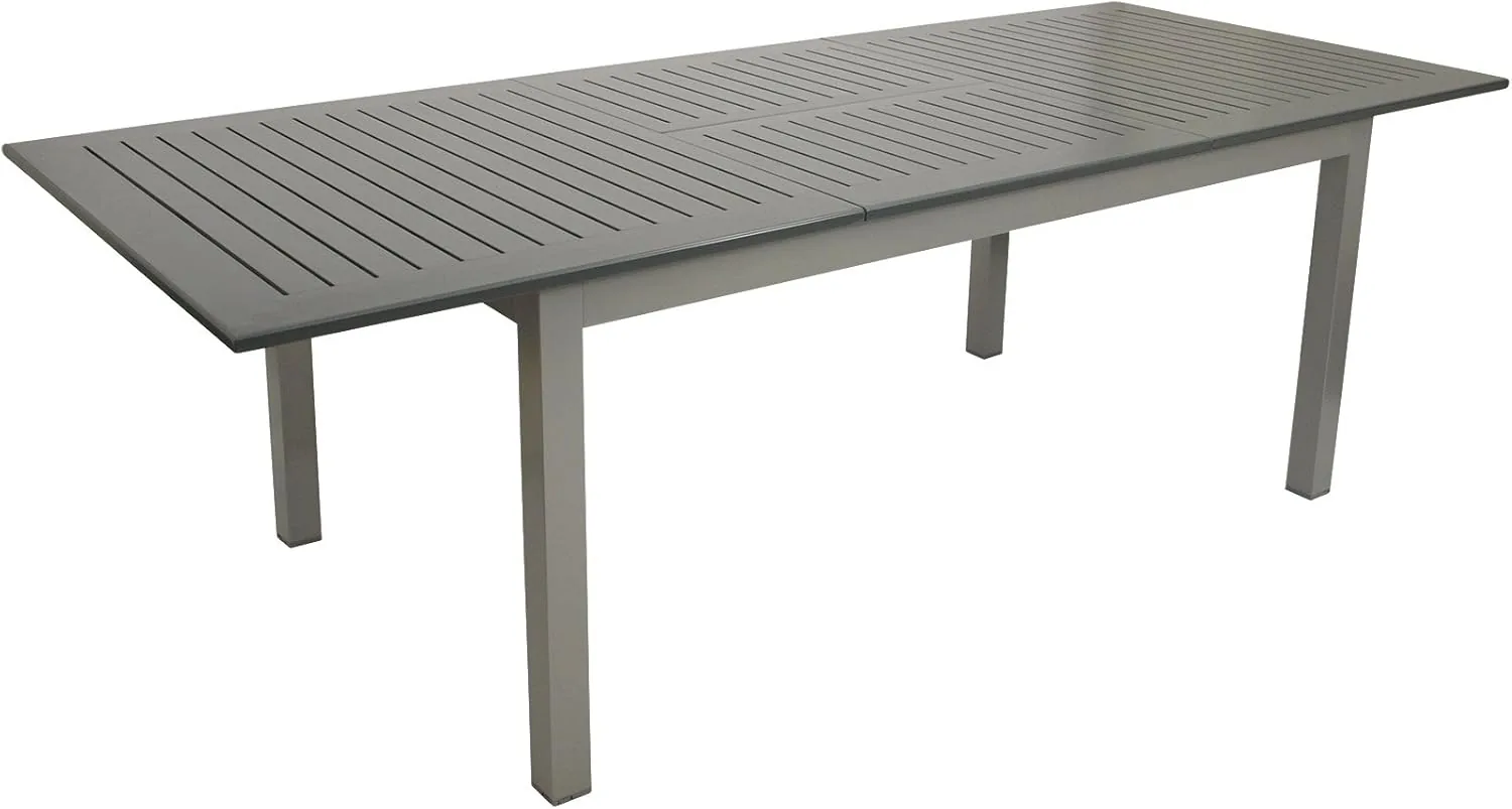 DEGAMO Ausziehtisch BAJAZZO 175/245x100cm, Aluminium grau — Ansicht 3