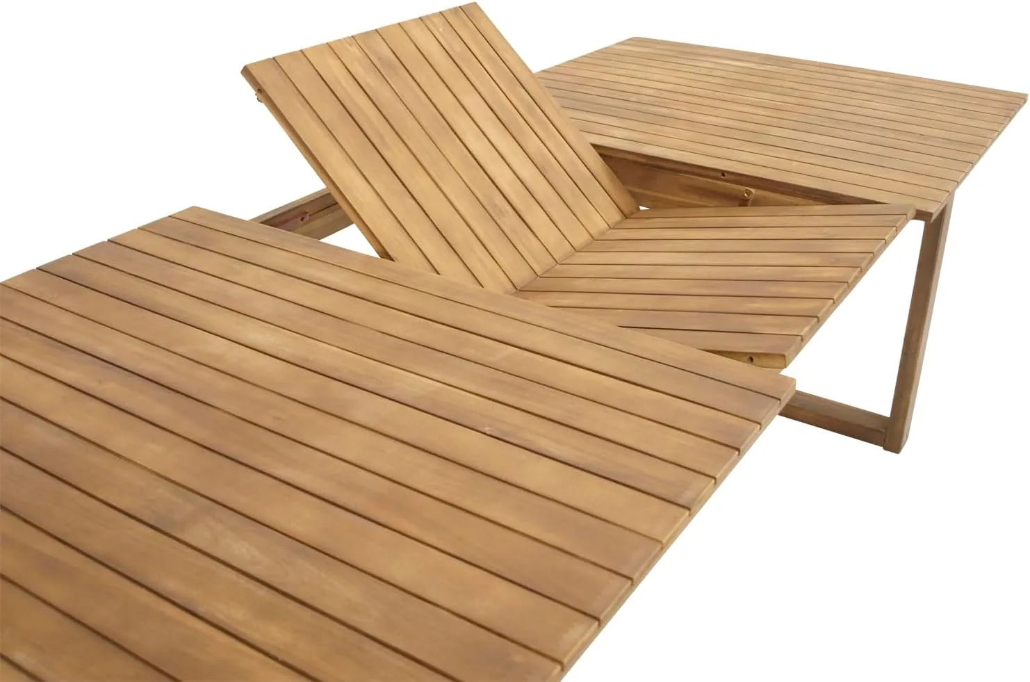 DEGAMO Ausziehtisch Gartentisch ausziehbar Santiago 180/240x100cm, Akazienholz braun geölt, Outdoor, FSC®-Zertifiziert — Ansicht 3