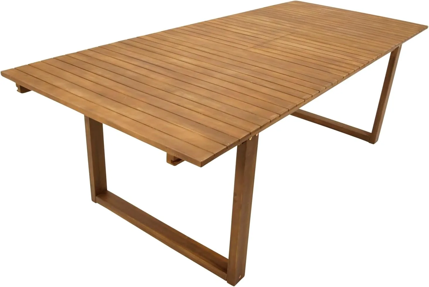 DEGAMO Ausziehtisch Gartentisch ausziehbar Santiago 180/240x100cm, Akazienholz braun geölt, Outdoor, FSC®-Zertifiziert — Ansicht 5