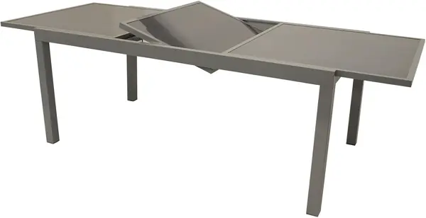 DEGAMO Ausziehtisch PISA 180/240x100cm, Aluminiu
