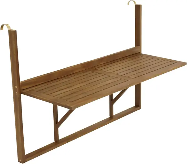 Balkonhängetisch 120x40cm klappbar, Grosse Ausführung…