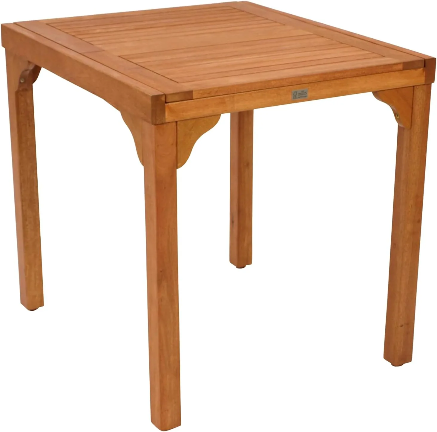 DEGAMO Balkontisch Ausziehtisch Rio 80/120x70,5cm, ausziehbar, Eukalyptus Holz braun geölt, Outdoor — Ansicht 6