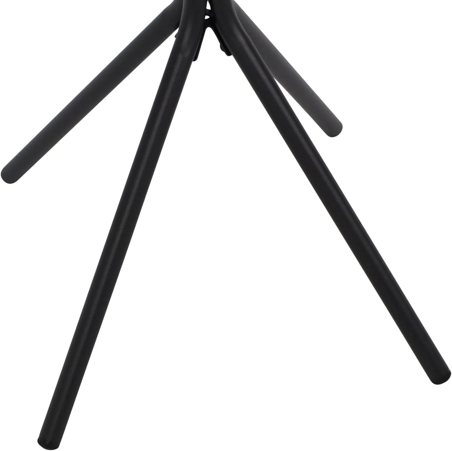 DEGAMO Bistrotisch Balkontisch Milano 60cm rund, Metall anthrazit + Glas schwarz, Outdoor — Ansicht 3