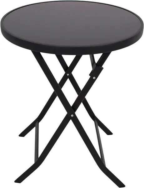 Bistrotisch Klapptisch Milano 60cm rund, Metall anthrazit…