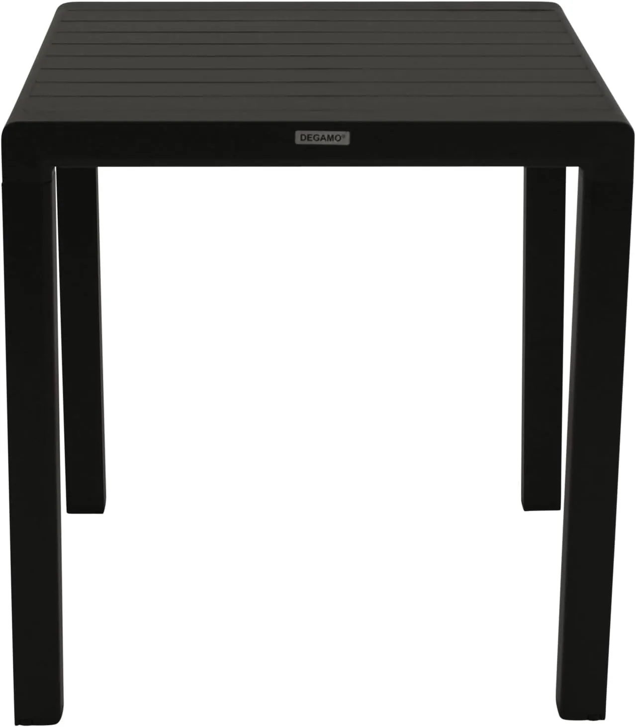DEGAMO Bistrotisch Paris 70x70cm quadratisch, Alumium anthrazitfarben, wetterfest + rostfrei, Outdoor, Moderne Optik — Ansicht 4