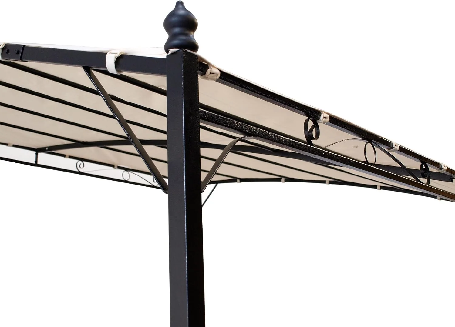 DEGAMO Ersatz Dachplane für Anbaupavillon Mantova 300x250cm, wasserdicht Ecru — Ansicht 4