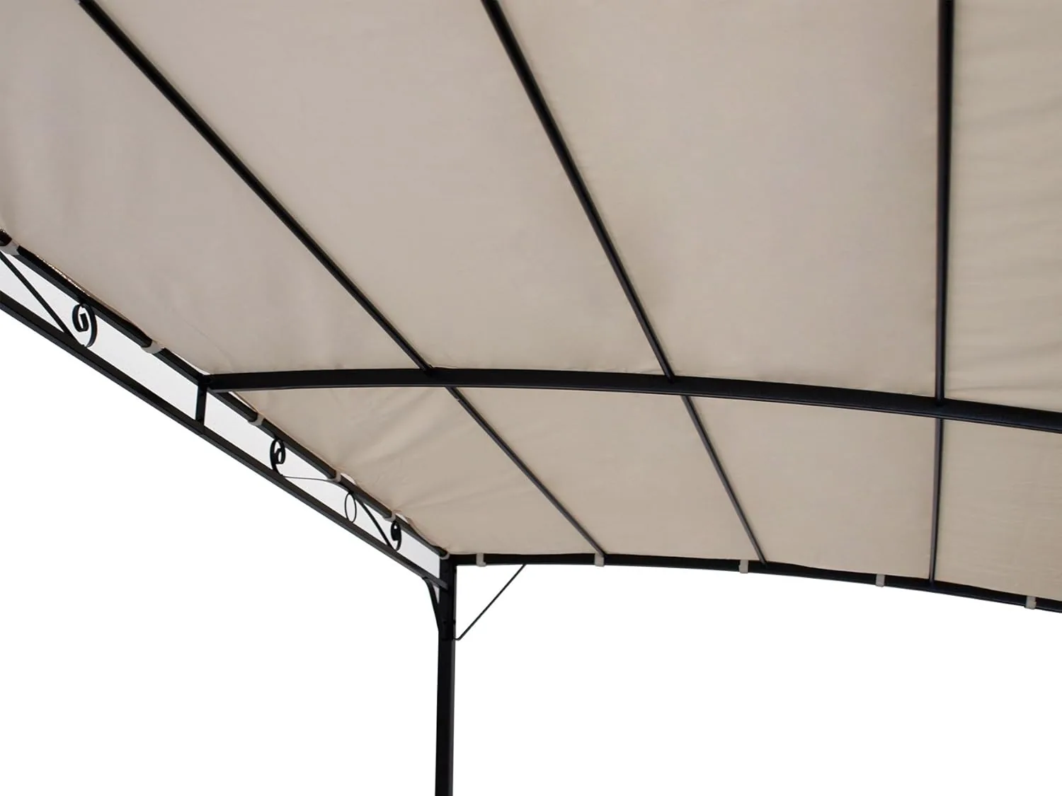 DEGAMO Ersatz Dachplane für Anbaupavillon Mantova 300x250cm, wasserdicht Ecru — Ansicht 5