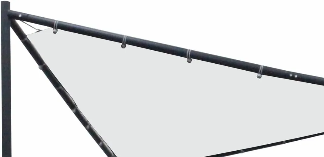DEGAMO Ersatzdach für Walmdachpavillon Orlando 4-eckig 350x350cm, Polyester mit PVC Beschichtung wasserdicht, weiß — Ansicht 2
