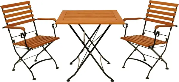 Garten Sitzgruppe Klappgarnitur HOFGARTEN 3-teilig (2X…