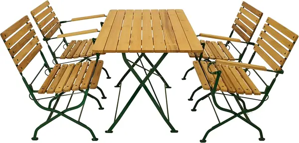 Garten Sitzgruppe Klappgarnitur Passau 5-teilig (2X…