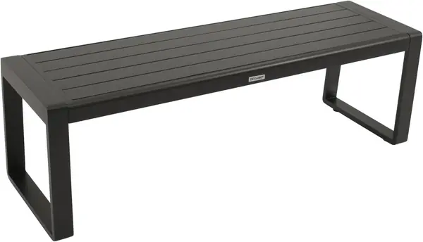 Gartenbank Hockerbank Riva 3-sitzer 138cm, Aluminium…