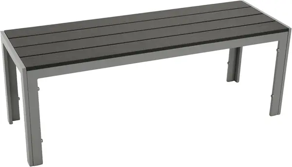 Gartenbank Hockerbank Sorano 2-sitzer 120cm, Gestell…