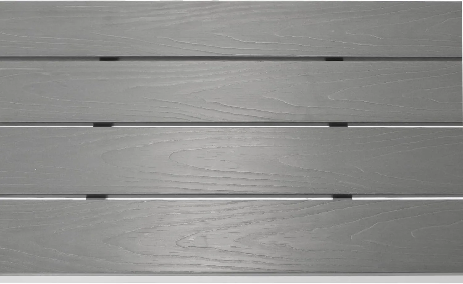 DEGAMO Gartenbank Hockerbank Sorano 2-sitzer 120cm, Gestell Aluminium Silbergrau, Sitzfläche Kunstholz dunkelgrau, Outdoor — Ansicht 5