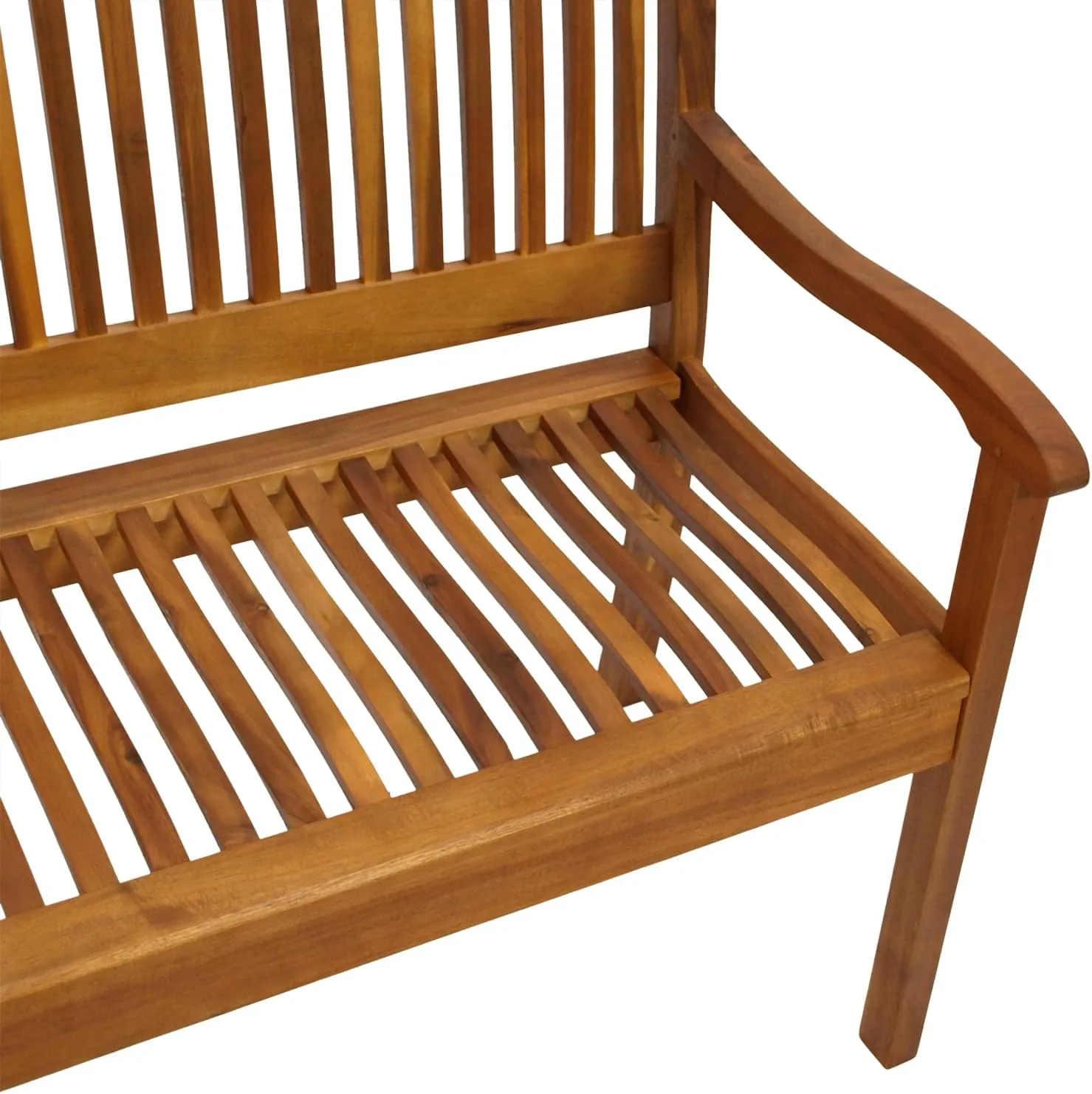 DEGAMO Gartenbank Holzbank Maracana 3-sitzer 157cm, Massivholz Akazie braun geölt, Outdoor — Ansicht 3