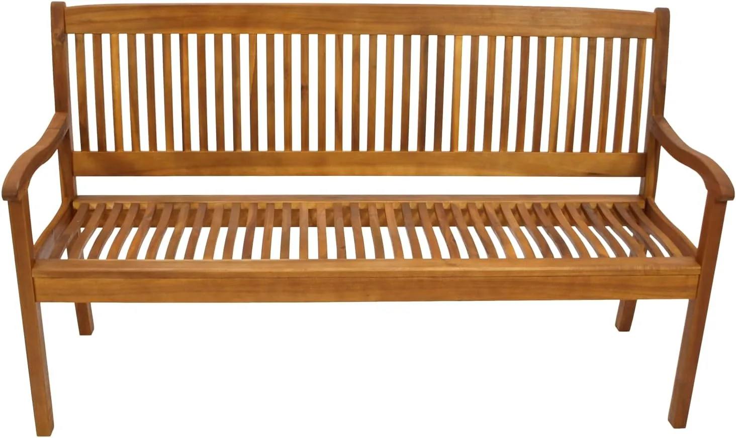 DEGAMO Gartenbank Holzbank Maracana 3-sitzer 157cm, Massivholz Akazie braun geölt, Outdoor — Ansicht 4
