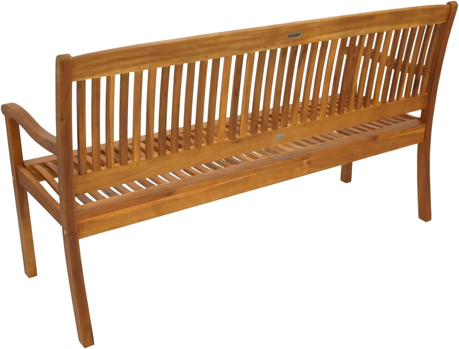 DEGAMO Gartenbank Holzbank Maracana 3-sitzer 157cm, Massivholz Akazie braun geölt, Outdoor — Ansicht 6