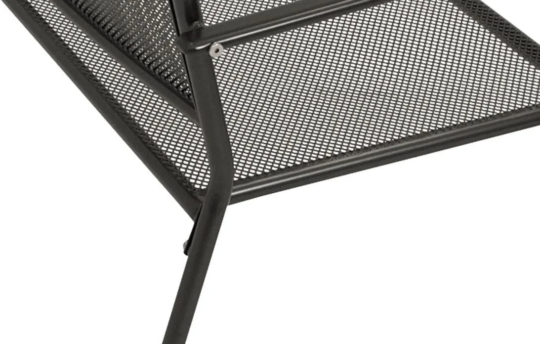 DEGAMO Gartenbank Metallbank Classic 2-sitzer 110cm, Streckmetall beschichtet, anthrazit — Ansicht 4