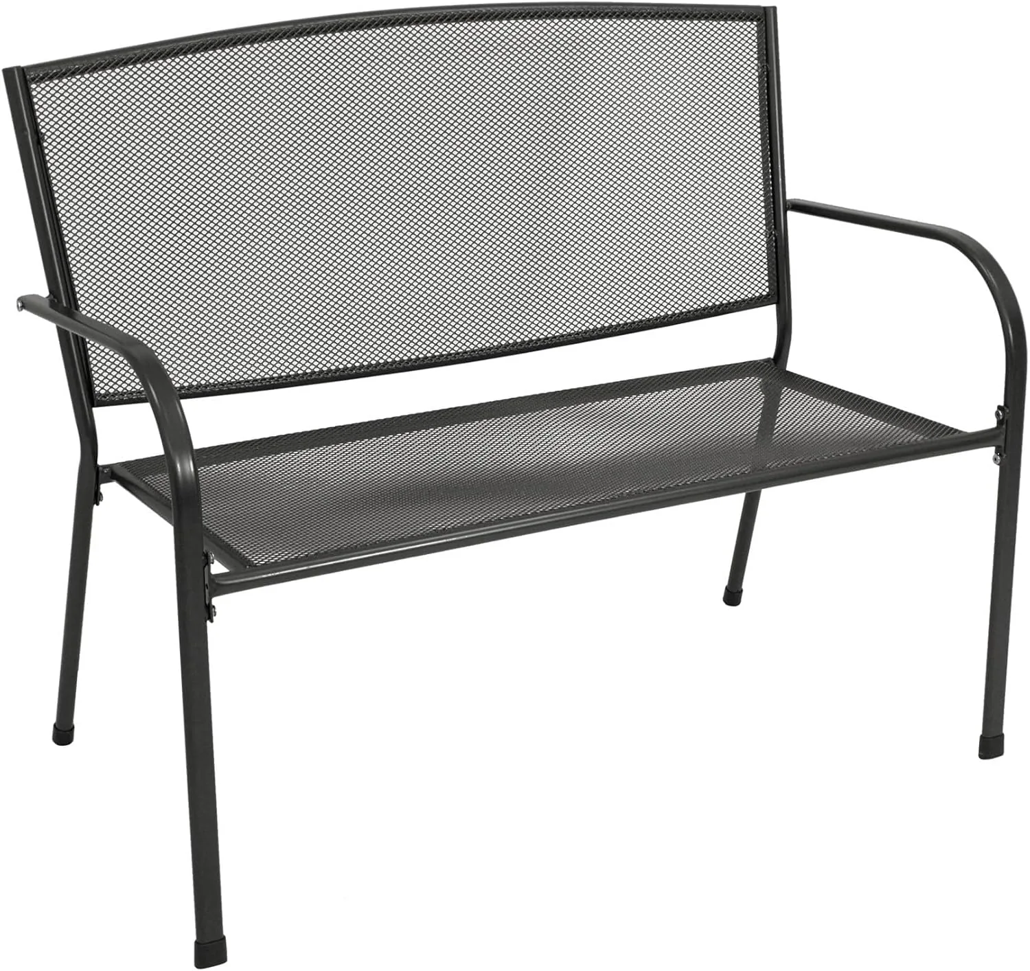 DEGAMO Gartenbank Metallbank Classic 2-sitzer 110cm, Streckmetall beschichtet, anthrazit