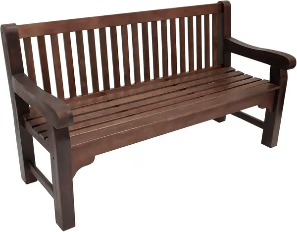 Gartenbank Parkbank Bristol 3-sitzer, Eukalyptus im…