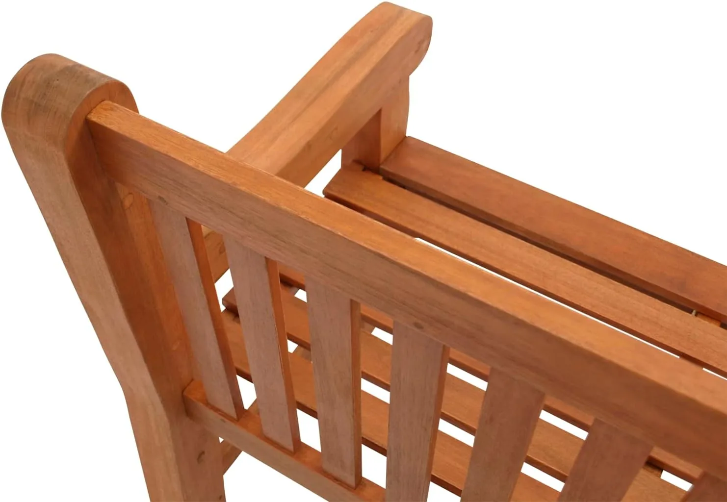 DEGAMO Gartenbank Parkbank Coventry 3-sitzer, Eukalyptus braun geölt, extra stabil im englischen Landhausstil, FSC®-Zertifiziert, Outdoor — Ansicht 6