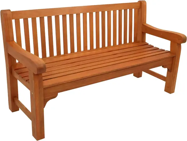 Gartenbank Parkbank Coventry 3-sitzer, Eukalyptus braun…