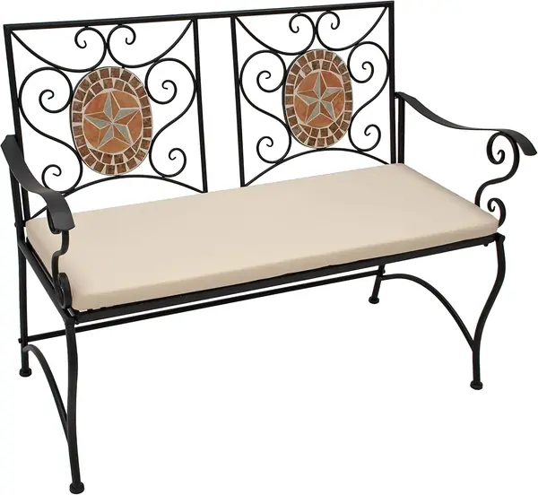 Gartenbank Parkbank Lucca 2-sitzer 116cm aus Eisen…