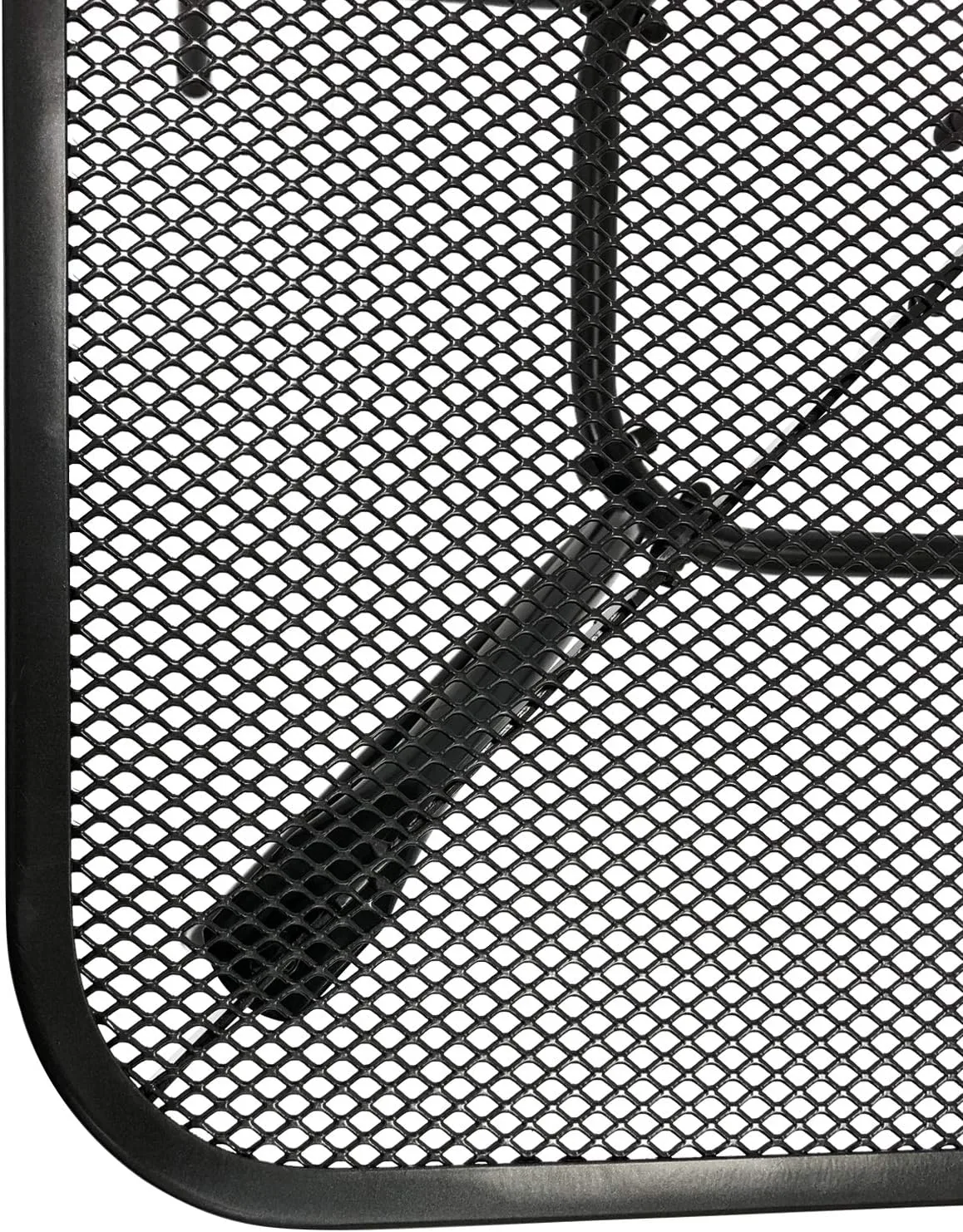DEGAMO Gartengarnitur Classic 3-teilig, 2X Stapelsessel und 1x Tisch 70x70cm quadratisch, Streckmetall anthrazit — Ansicht 6