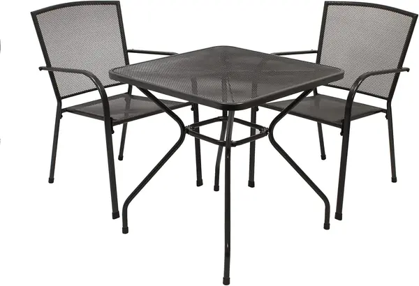 Gartengarnitur Classic 3-teilig, 2X Stapelsessel und 1x…