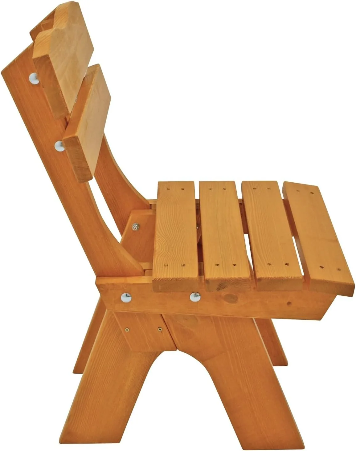 DEGAMO Gartenstuhl Freital für Garten und Terrasse, Breite 50cm, Massive Kiefer, hell lackiert, Outdoor — Ansicht 3