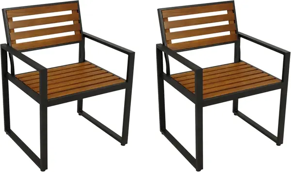 Gartenstuhl Gartensessel RAGUSA, Metall anthrazit +…