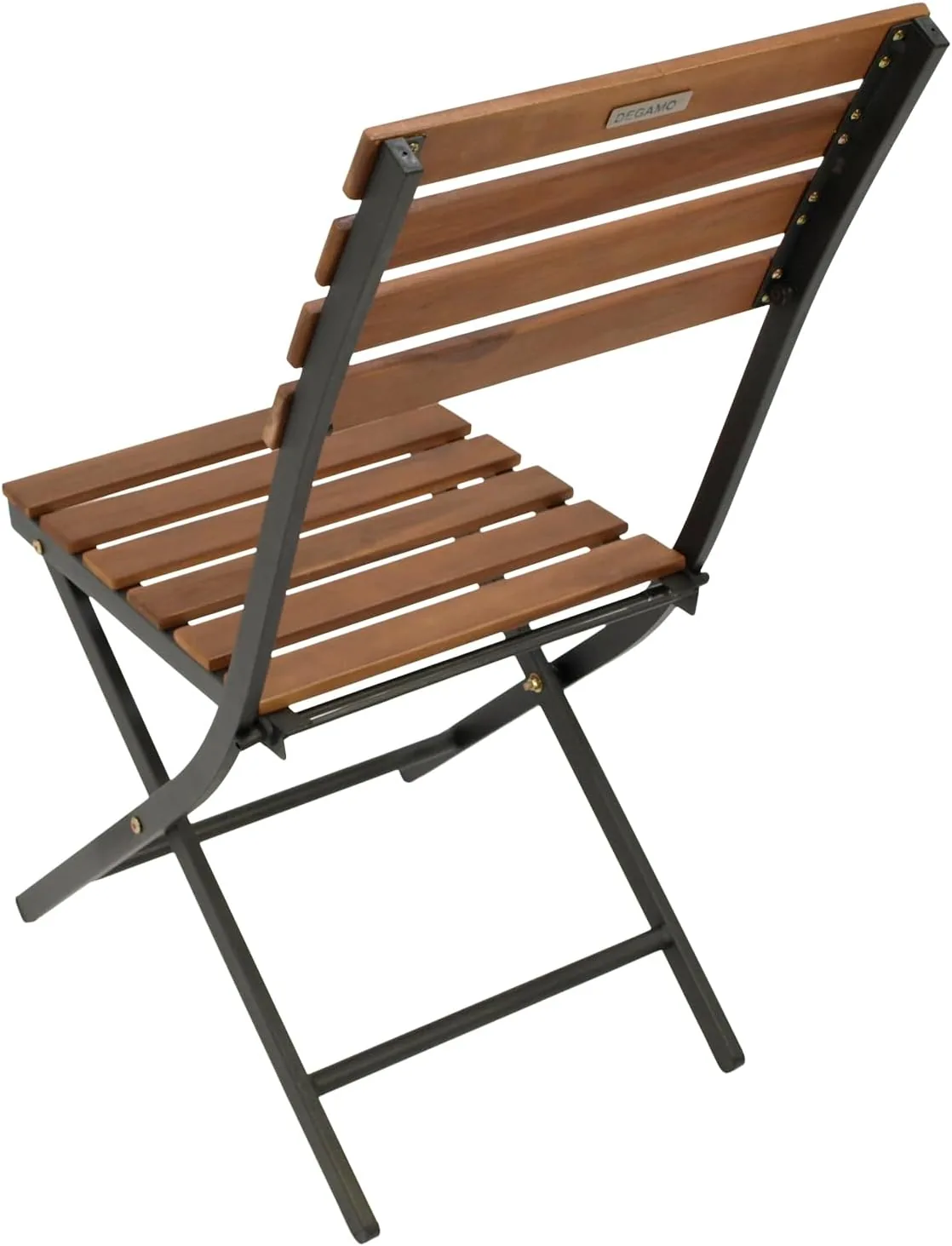 DEGAMO Gartenstuhl Klappstuhl Lienz Stahl und Akazienholz, klappbar, 2 STÜCK — Ansicht 4