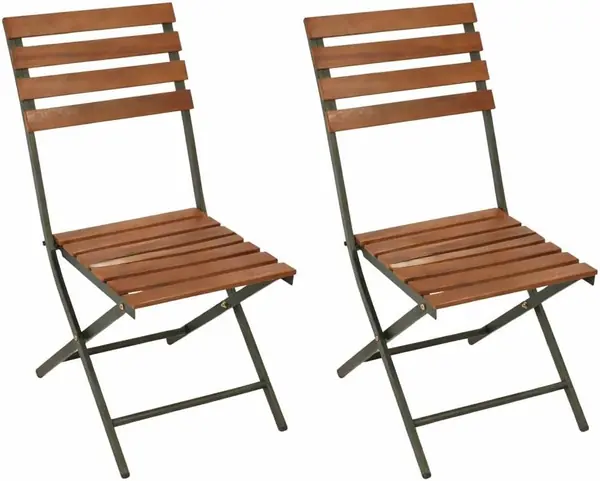 Gartenstuhl Klappstuhl Lienz Stahl und Akazienholz…