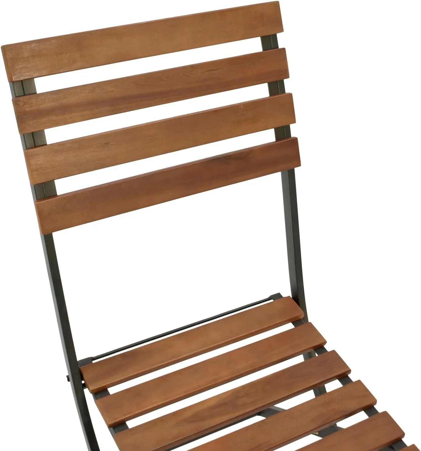 DEGAMO Gartenstuhl Klappstuhl Lienz Stahl und Akazienholz, klappbar, 2 STÜCK — Ansicht 5