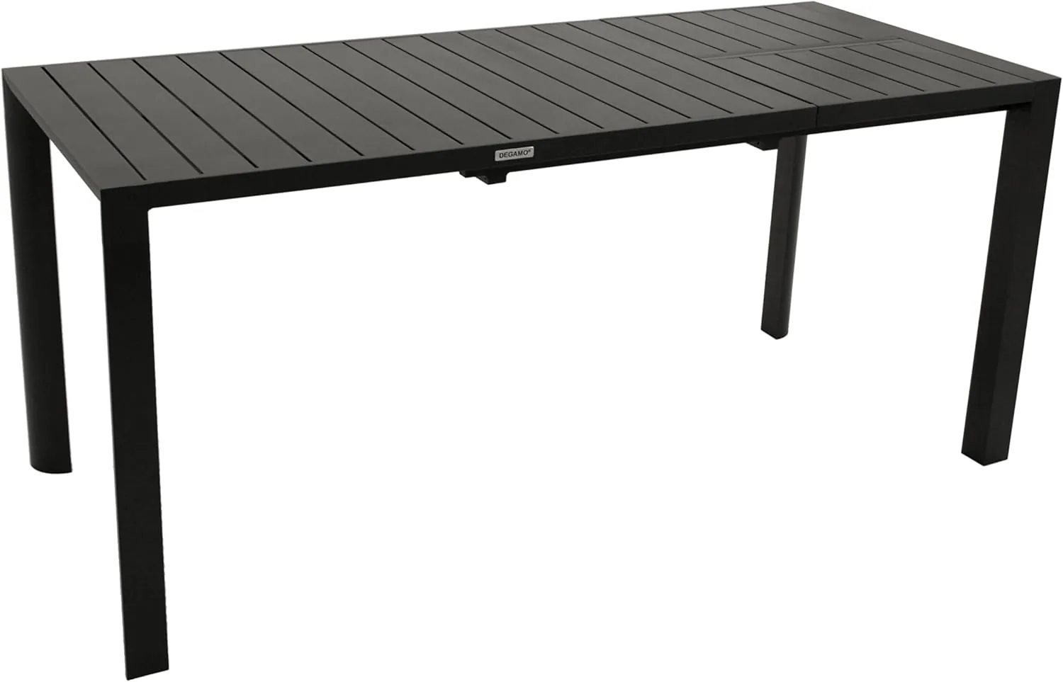 DEGAMO Gartentisch Ausziehtisch Lagos 120/162x70cm, Aluminium anthrazit, Outdoor wetterfest