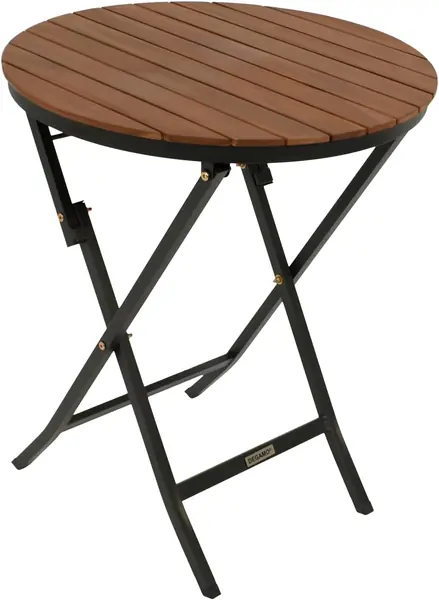 Gartentisch Bistrotisch LIENZ 61,5 cm rund, Stahl schwarz…