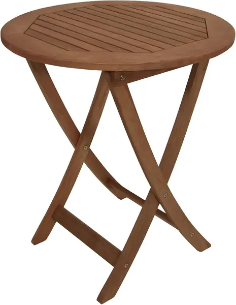 Gartentisch Bistrotisch Rio 65cm rund, Eukalyptus Holz…