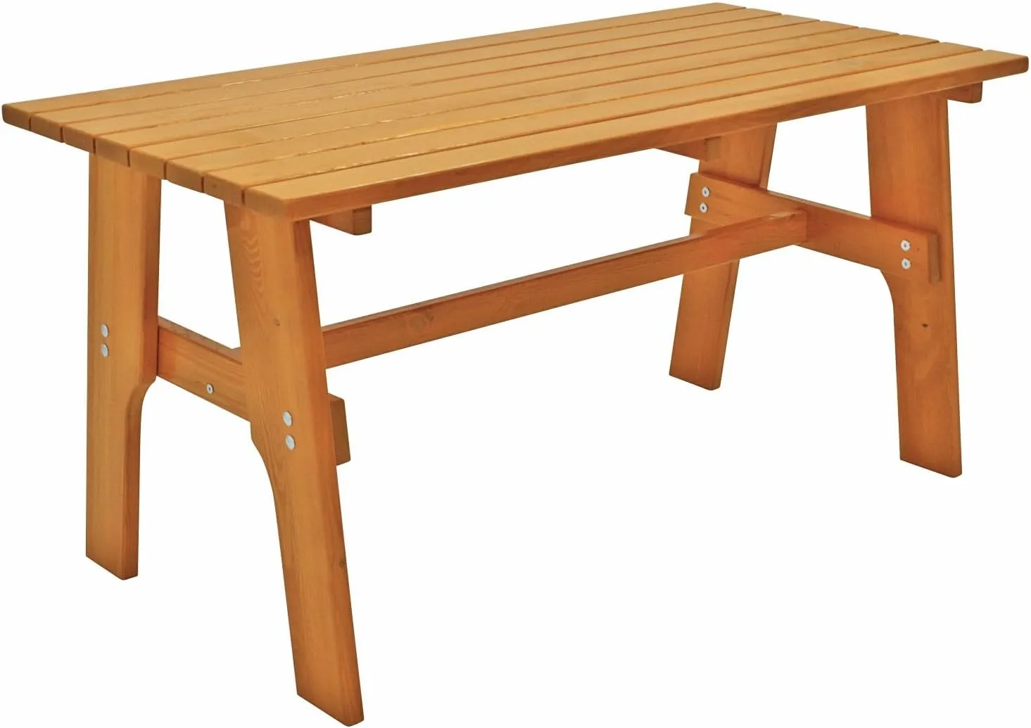 DEGAMO Gartentisch Freital 72x150cm, Massivholz Kiefer, hell lackiert — Ansicht 3