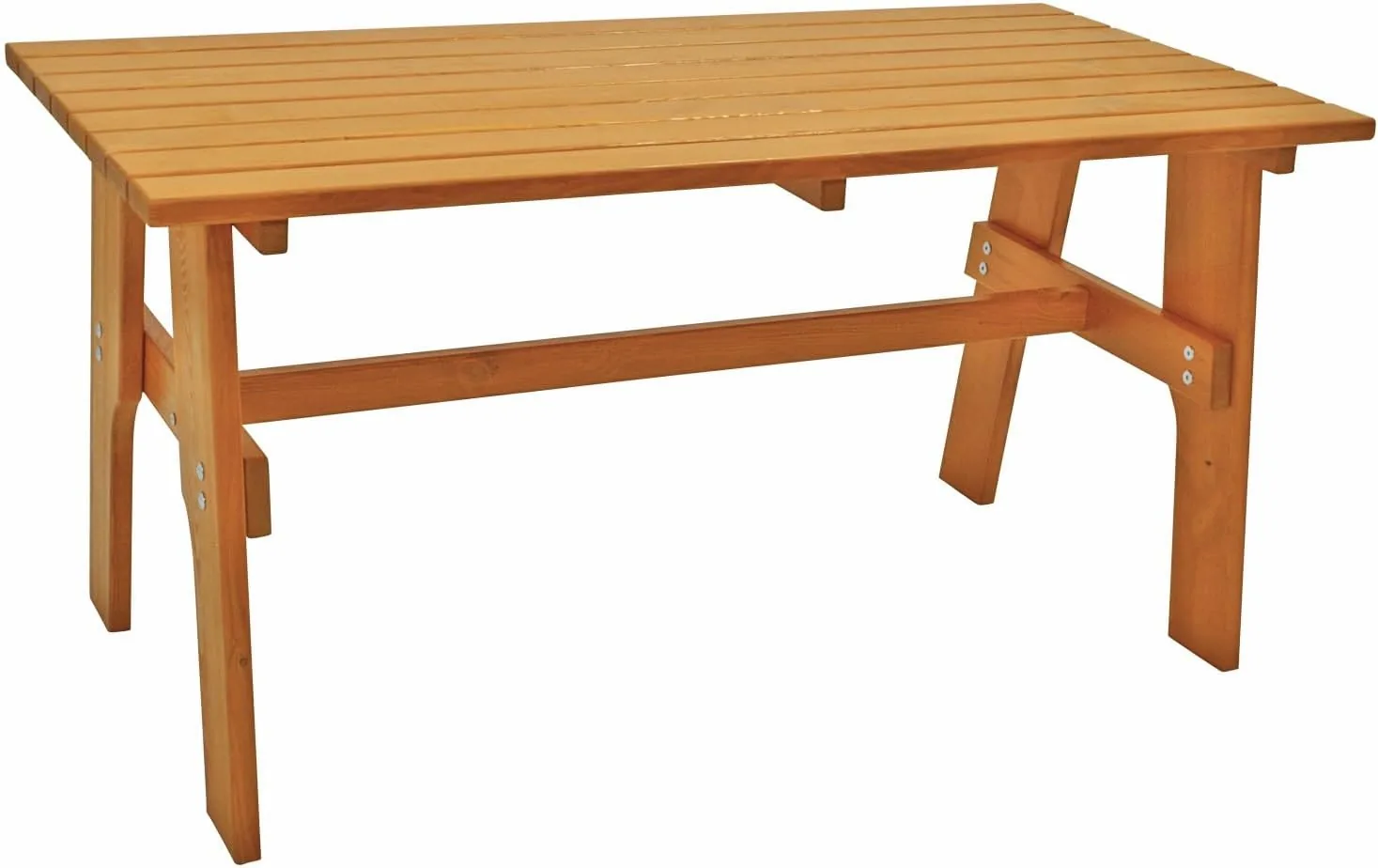 DEGAMO Gartentisch Freital 72x150cm, Massivholz Kiefer, hell lackiert