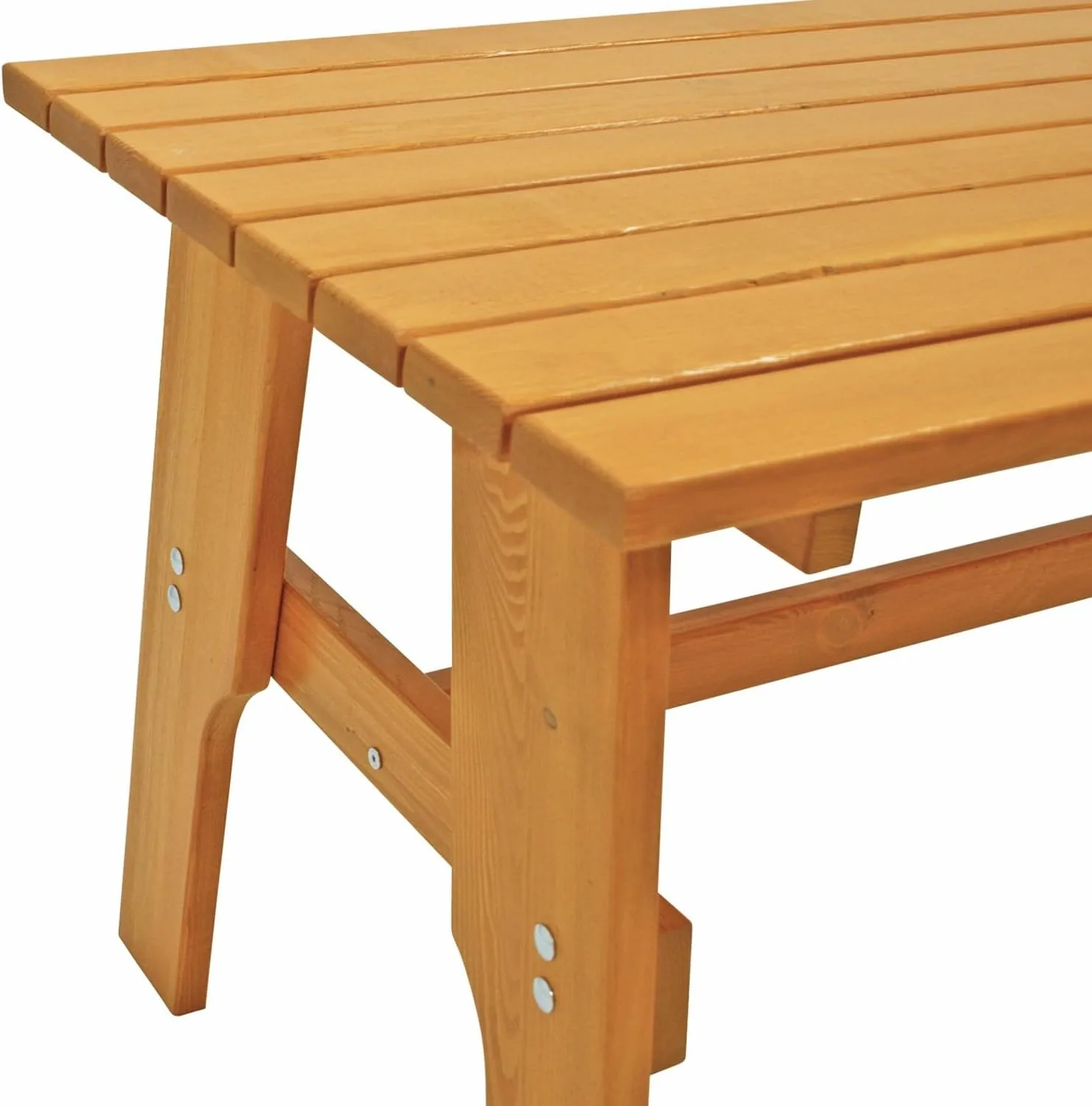 DEGAMO Gartentisch Freital 72x150cm, Massivholz Kiefer, hell lackiert — Ansicht 5