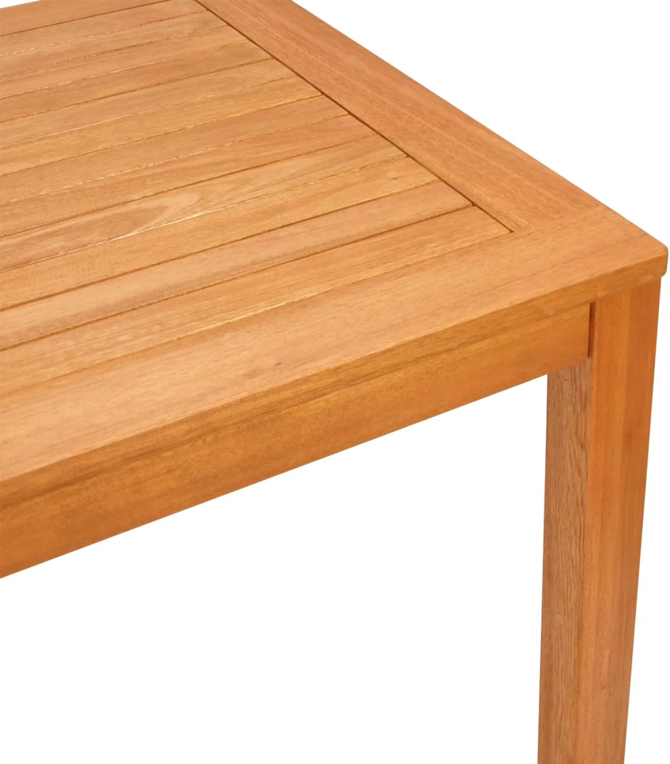 DEGAMO Gartentisch Holztisch Coventry 170x90cm, Eukalyptusholz braun geölt, Outdoor, extra stabil — Ansicht 4