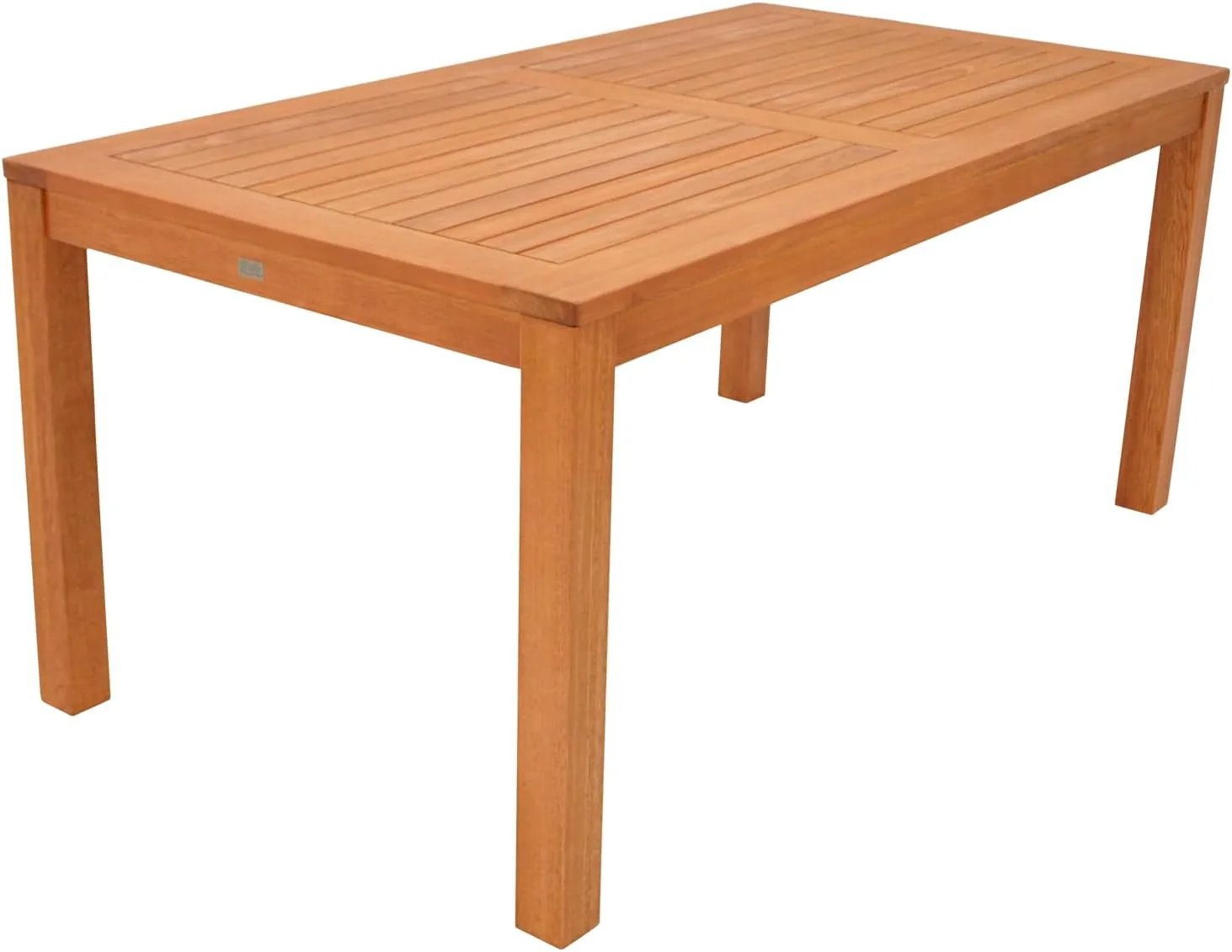DEGAMO Gartentisch Holztisch Coventry 170x90cm, Eukalyptusholz braun geölt, Outdoor, extra stabil — Ansicht 5