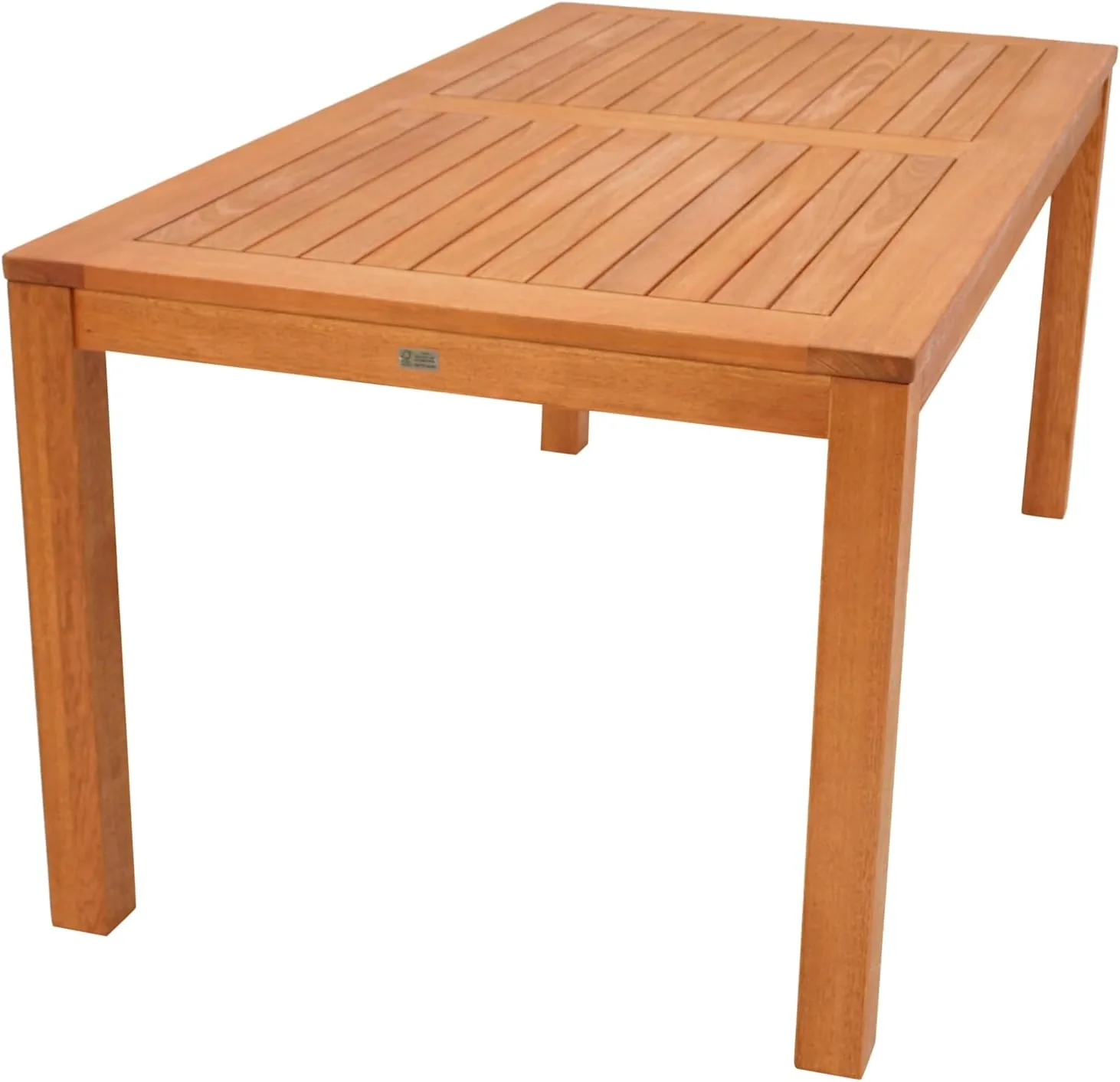 DEGAMO Gartentisch Holztisch Coventry 170x90cm, Eukalyptusholz braun geölt, Outdoor, extra stabil — Ansicht 6