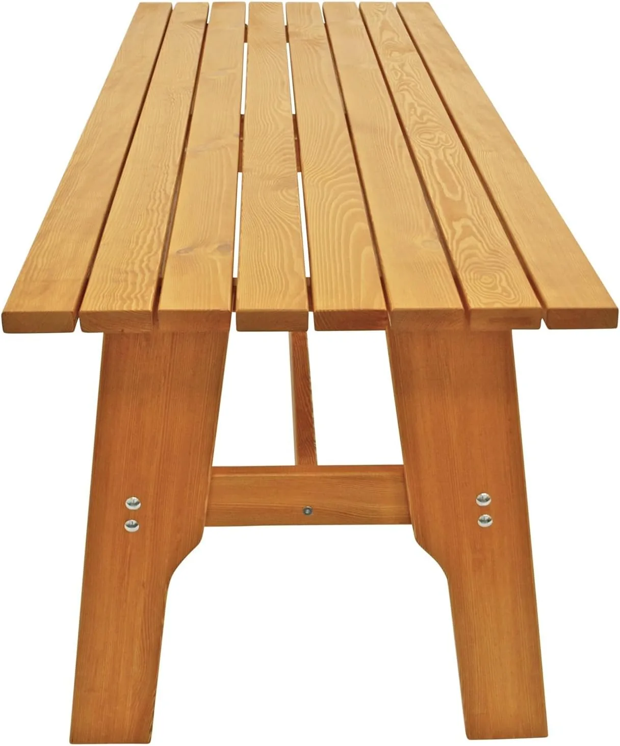 DEGAMO Gartentisch Holztisch Freital XXL 72x200cm rechteckig, massives Kiefernholz hell lackiert, stabil, Outdoor — Ansicht 3