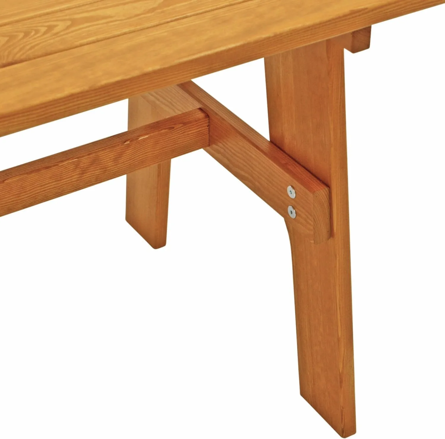 DEGAMO Gartentisch Holztisch Freital XXL 72x200cm rechteckig, massives Kiefernholz hell lackiert, stabil, Outdoor — Ansicht 5