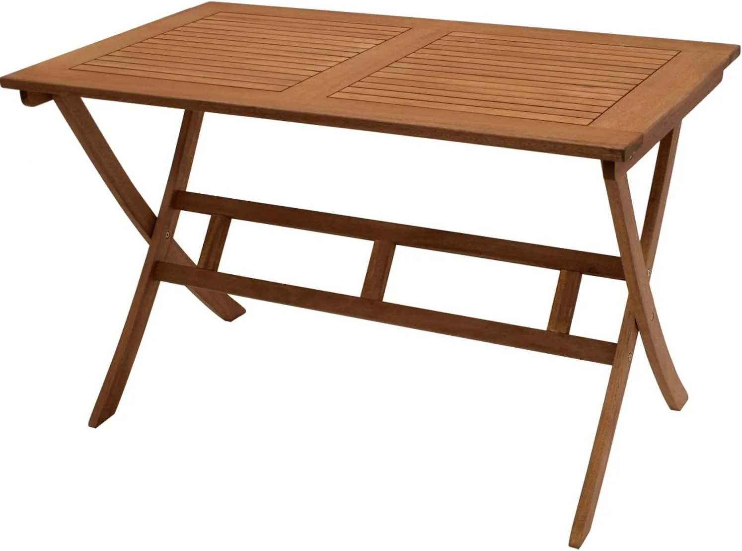 DEGAMO Gartentisch Klapptisch Bonita 70x120cm, Eukalyptus Holz braun geölt, FSC®-Zertifiziert, klappbar, Outdoor — Ansicht 4